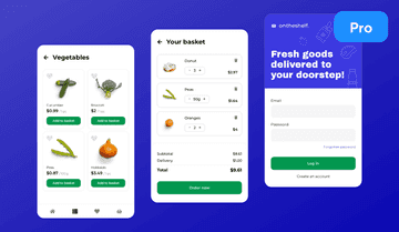 Grocery Delivery App Template | Grocery App UI Design | Uizard