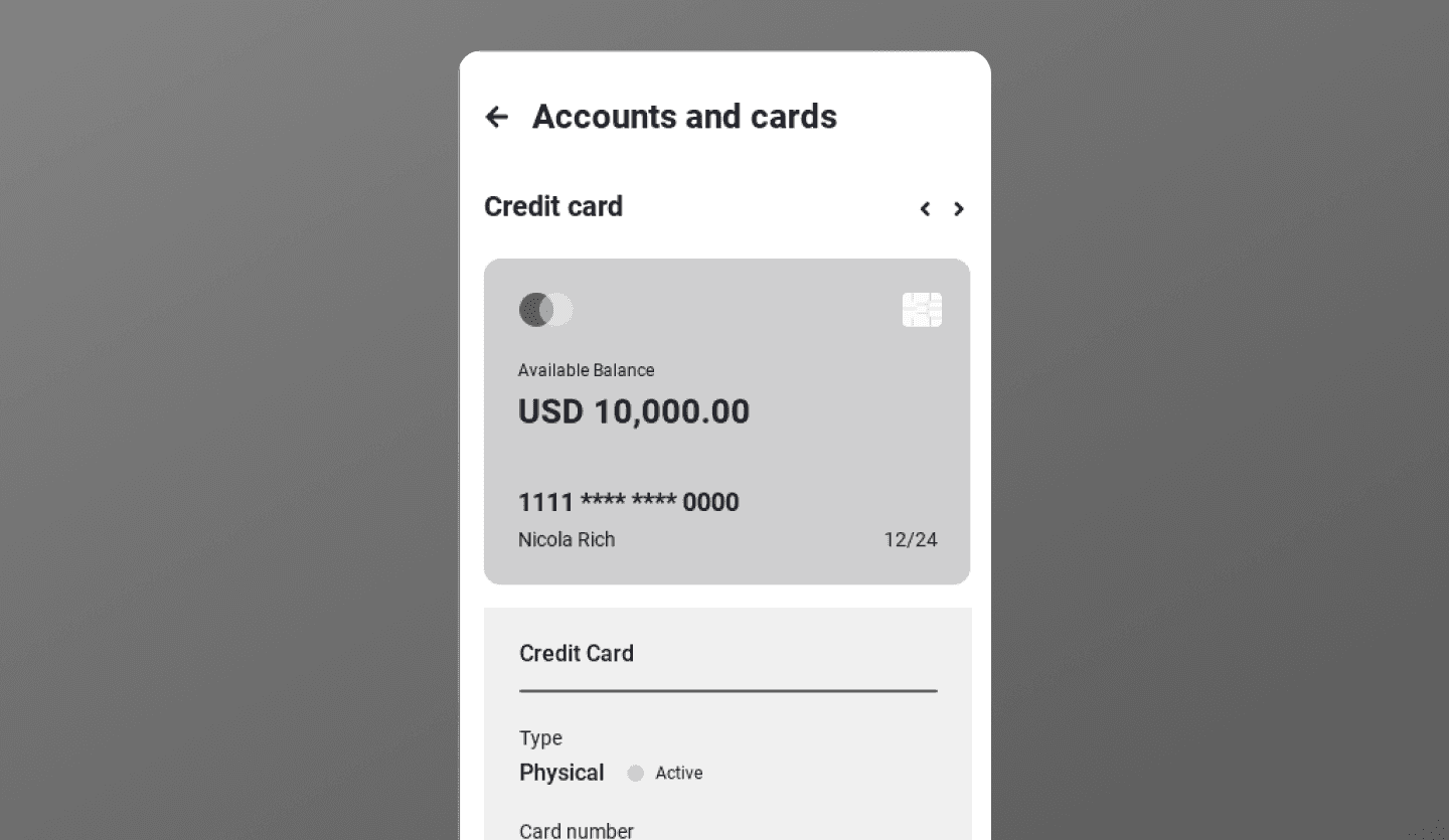 mobile banking app medium fidelity account screen