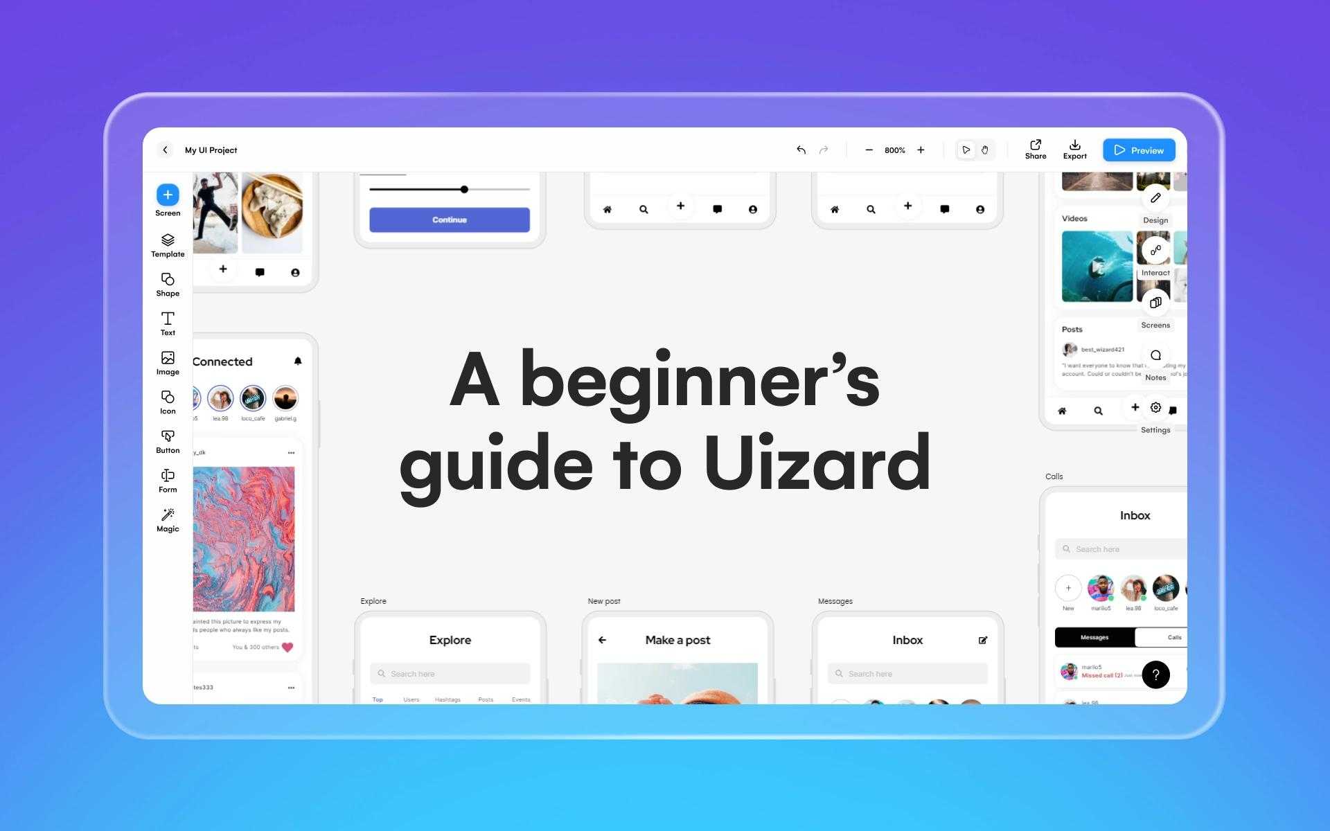 beginner's guide to uizard
