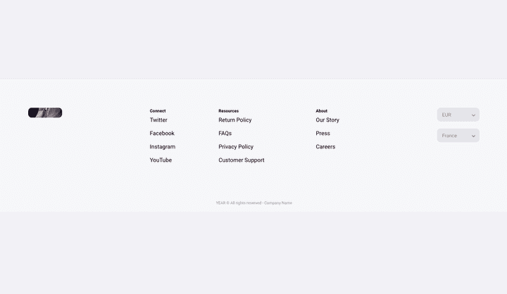 Footer UI Design | Footer UI Components | Uizard