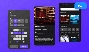 Event Booking App UI Design Template | Uizard
