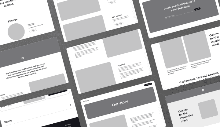 Static Wireframe Website Wireframe UI kit | Website Wireframe UI Kit | Uizard