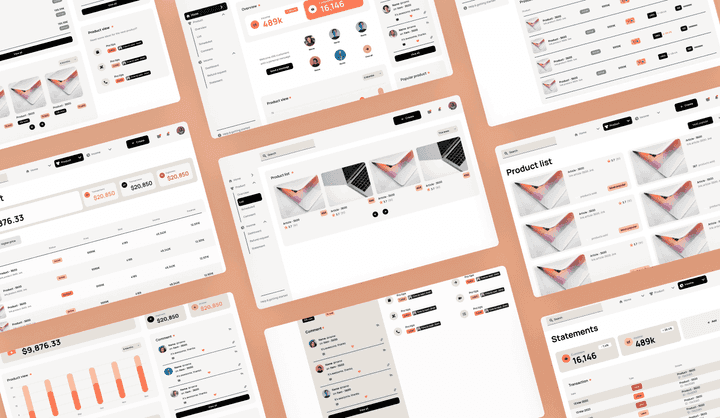 Ecommerce Dashboard Web App Template | Uizard