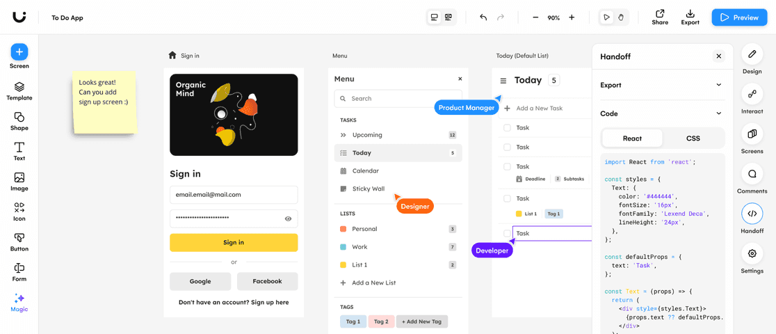 Uizard | UI Design Made Easy, Powered By AI | Sign Up Free