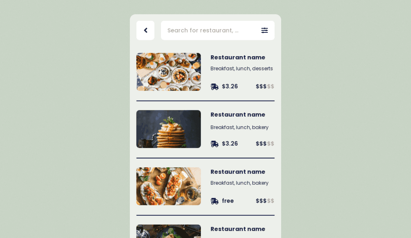 Screenshot of Quick Bite Mobile App: checkout