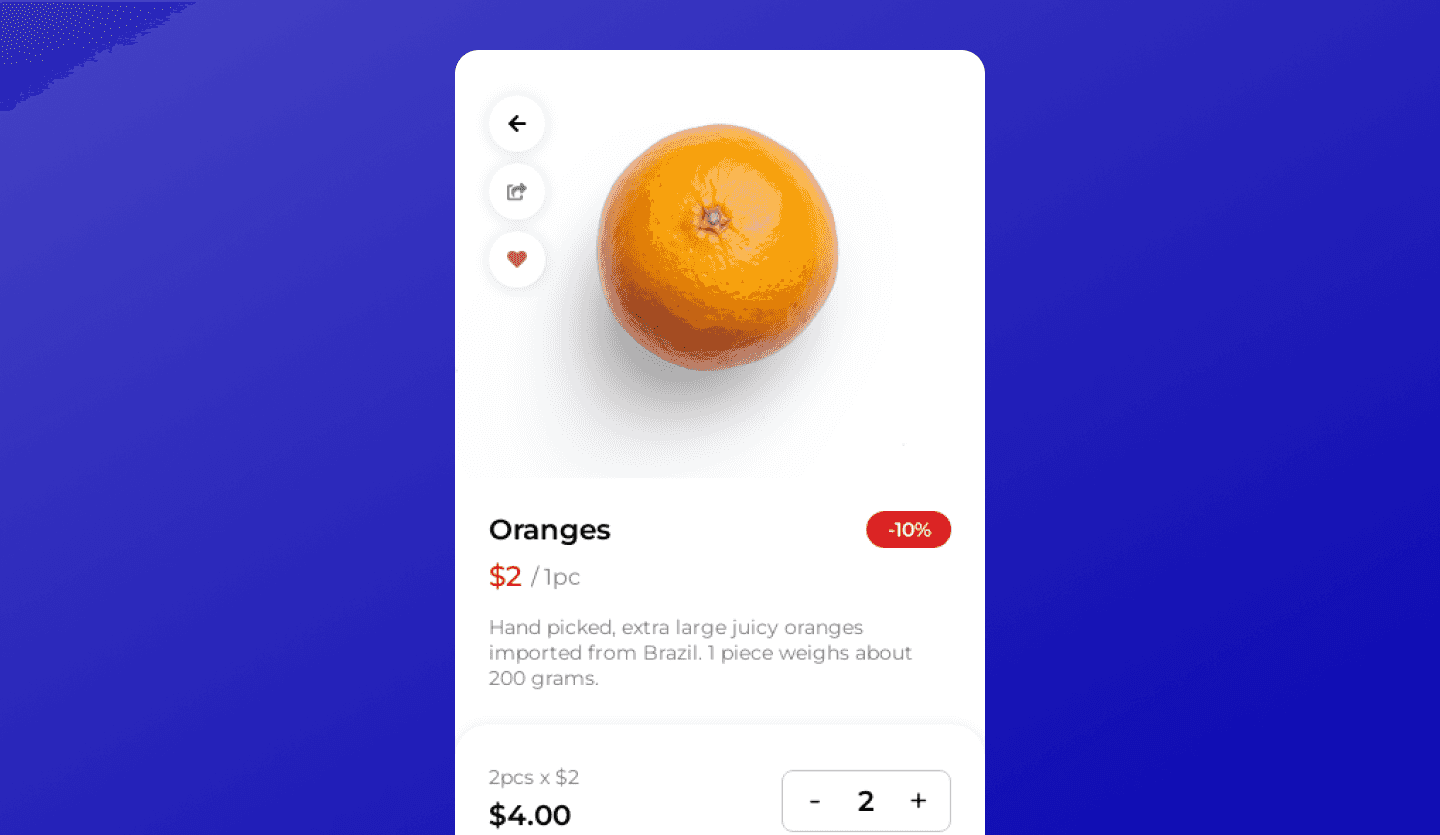 mobile grocery delivery app design delivery screen
