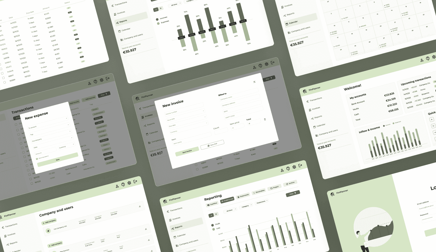 Budgeting and forecasting web app template summary