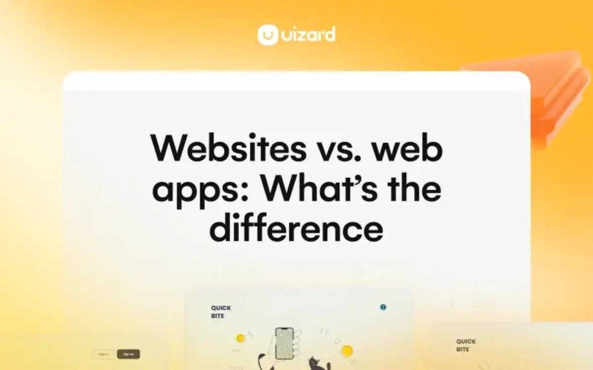 difference between websites and web apps blog post