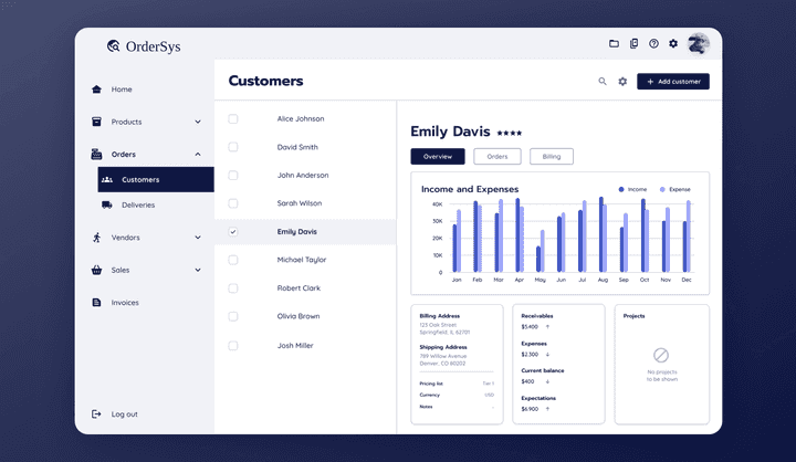 Purchase Order Management Web App Template | Uizard