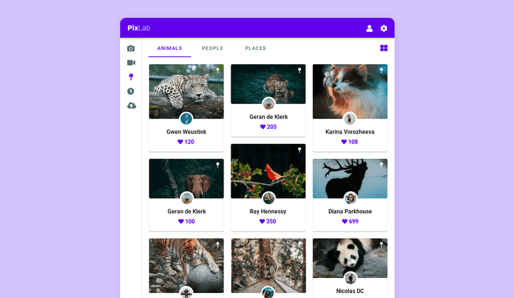 Material Design Lite App UI Template | Uizard