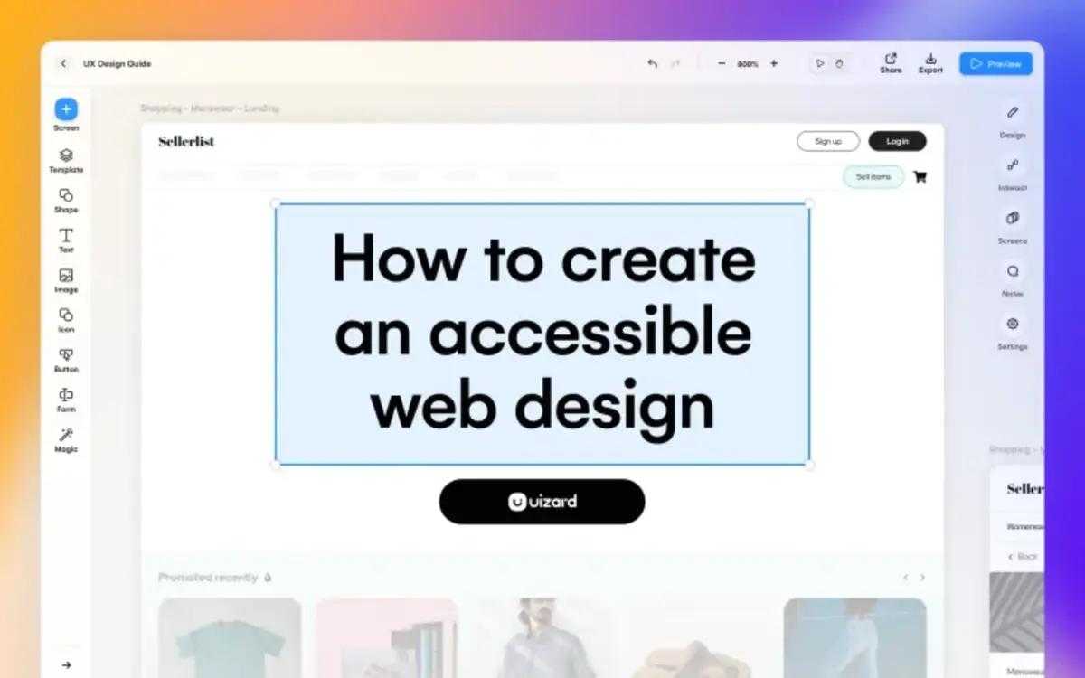 create an accessible wed design blog post