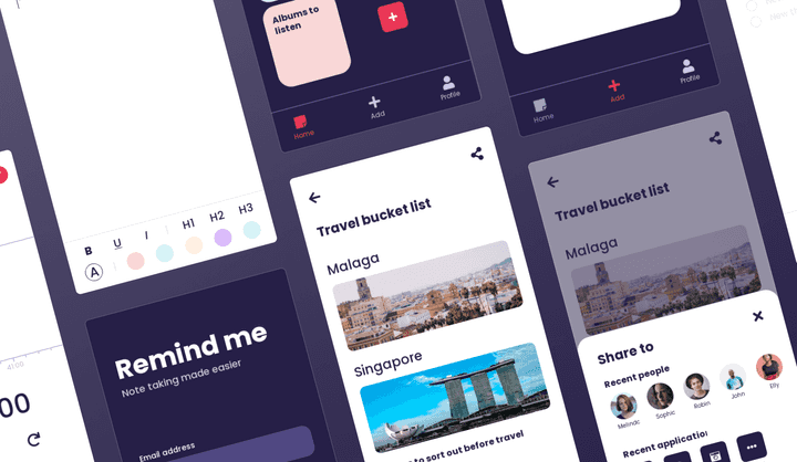 Notes App UI Design Template | Notes App Design | Uizard