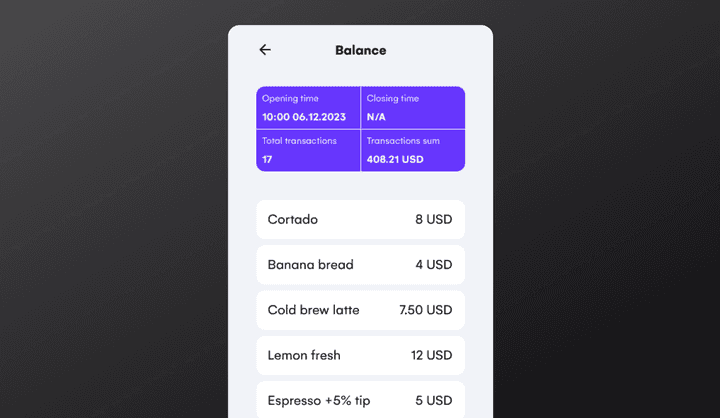 Smart POS Terminal App Template | Smart POS App Design | Uizard