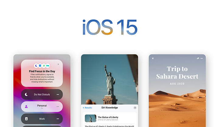 iOS 15 mobile app project image